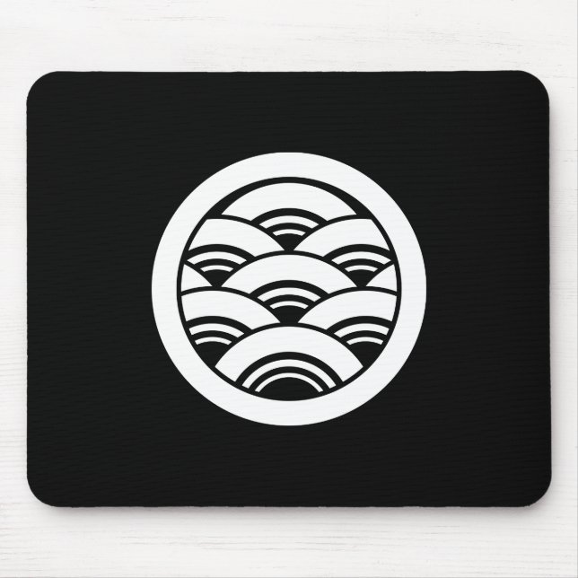 丸に青海波 MOUSE PAD (Front)