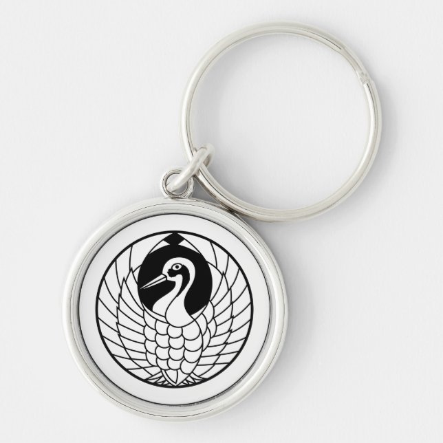 丸に鶴の丸 KEYCHAIN (Front)