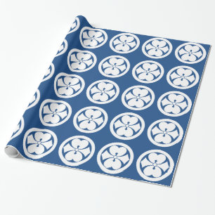 丸に二つ剣酢漿草 WRAPPING PAPER