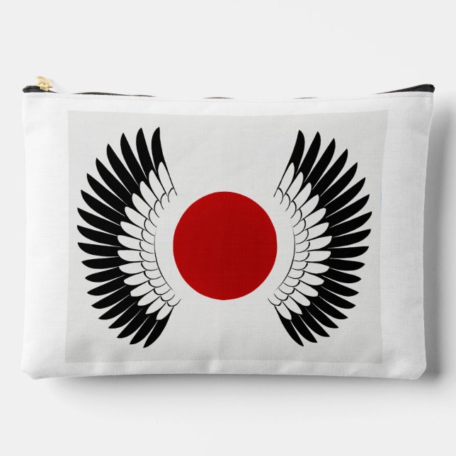 丹頂旗・化粧バッグ ACCESSORY POUCH (Front)