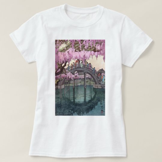 亀戸天神, Kameido Bridge, Hiroshi Yoshida, Woodcut T-Shirt