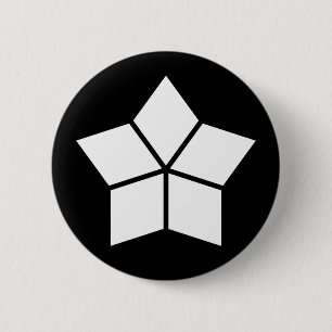五つ菱(十割作図) 2 INCH ROUND BUTTON
