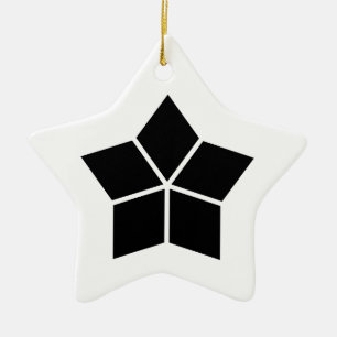 五つ菱 (十割作図) CERAMIC ORNAMENT