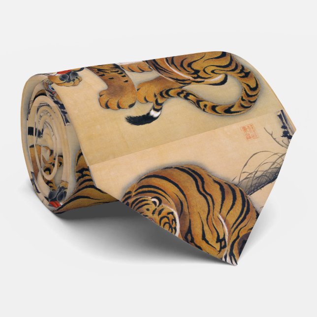 伊藤若冲、虎図 TIE (Rolled)