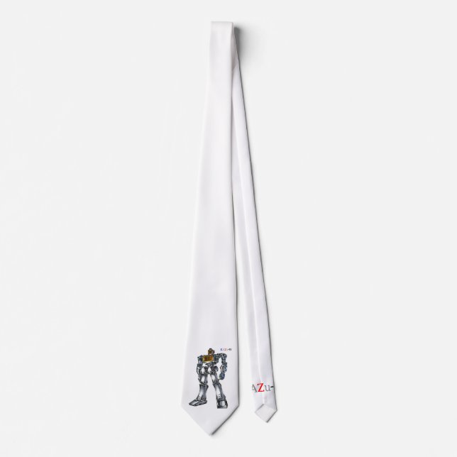 作品番号00001　「灼熱！！電気ストーブロボ」 ネクタイ TIE (Front)