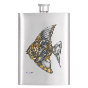 作品番号00002 「機械の魚」 HIP FLASK