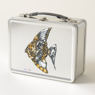 作品番号00002 「機械の魚」 METAL LUNCH BOX