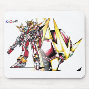 作品番号00008 「赤色英雄機甲巨人」 MOUSE PAD