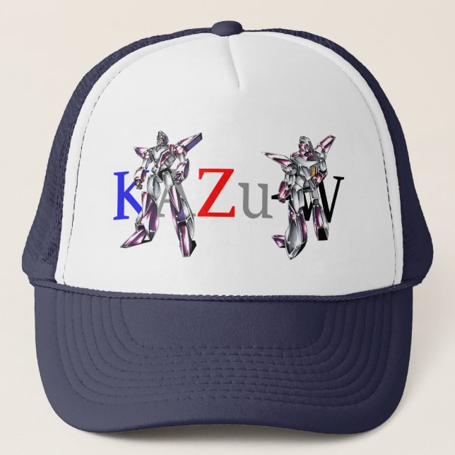 作品番号00012　「ヒーローロボ基本体」 TRUCKER HAT (Front)