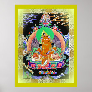 傳 承 黃 財 神 Lineage Poster Jambhala Jaune Poster