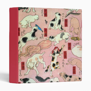 其のまま地口猫飼好五十三疋(上), 国芳 Cats(1), Kuniyoshi, Ukiyo-e Binder