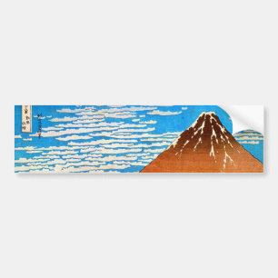 凱風快晴（赤富士）, 北斎 Red Mount Fuji, Hokusai, Ukiyo-e Bumper Sticker