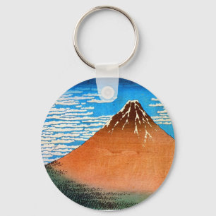凱風快晴(赤富士), 北斎 Red Mount Fuji, Hokusai, Ukiyo-e Keychain