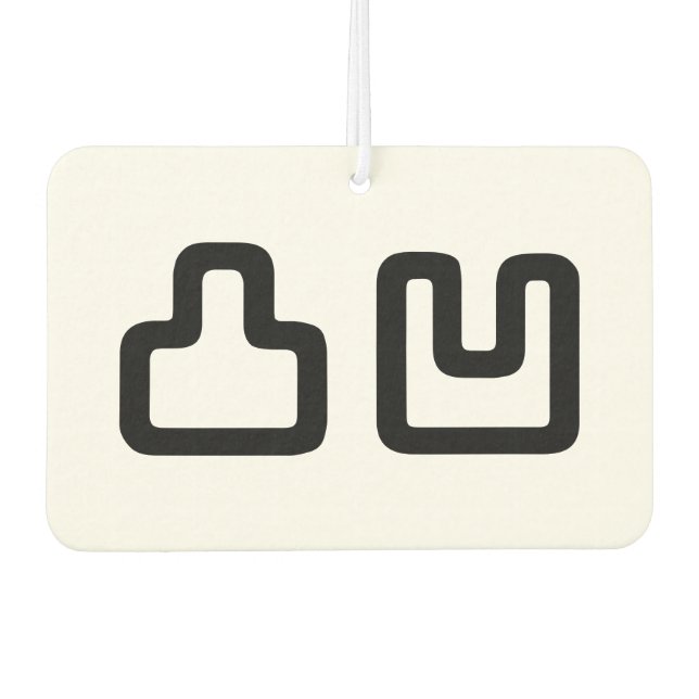 凸凹 Dekoboko でこぼこ Air Freshener (Front)