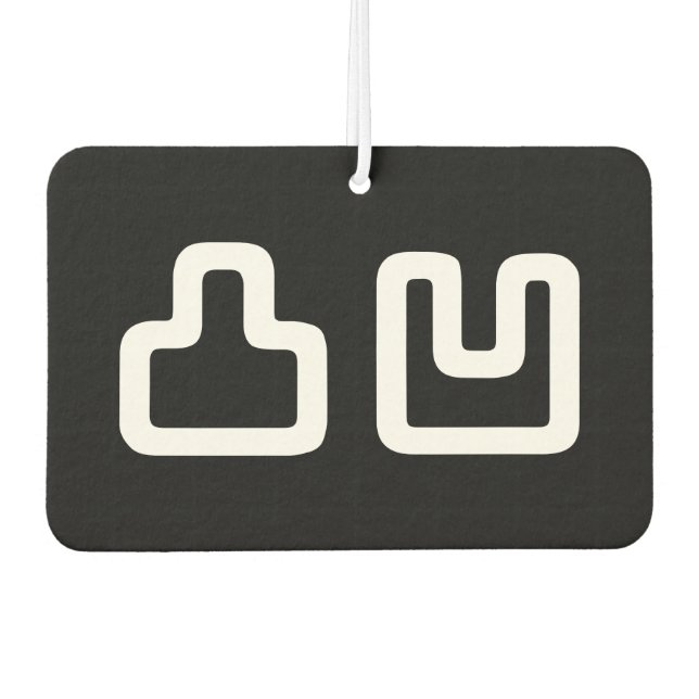 凸凹 Dekoboko でこぼこ Air Freshener (Front)