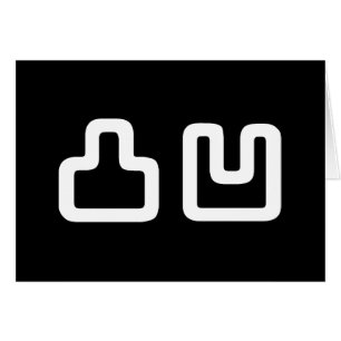 凸凹 Dekoboko でこぼこ Greeting Card