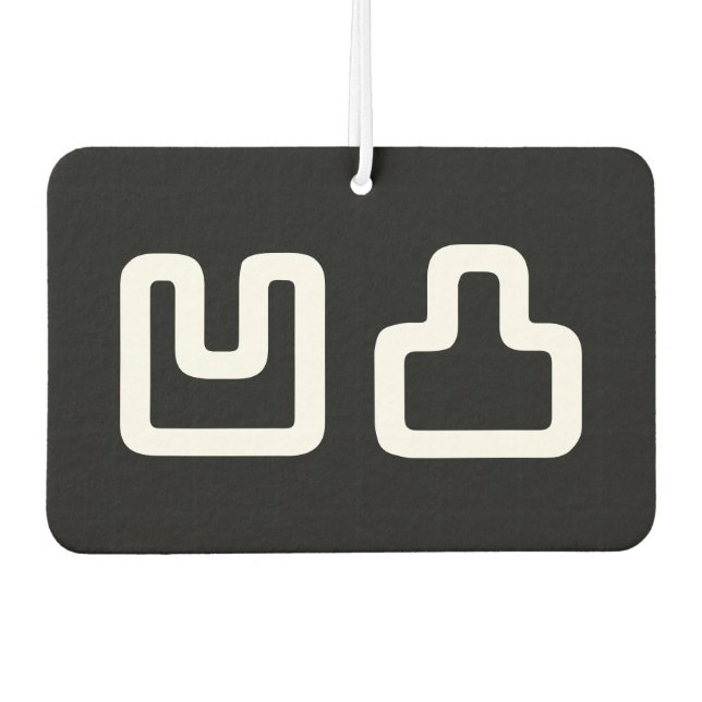 凹凸 Outotsu おうとつ Air Freshener (Front)