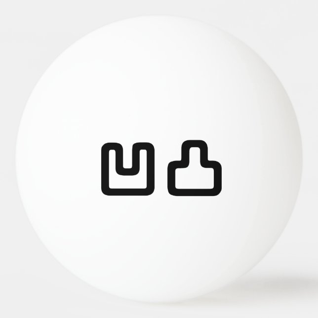 凹凸 Outotsu おうとつ Ping Pong Ball (Front)