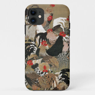 動植綵絵(20)群鶏図, 伊藤若冲 iPhone 11 CASE