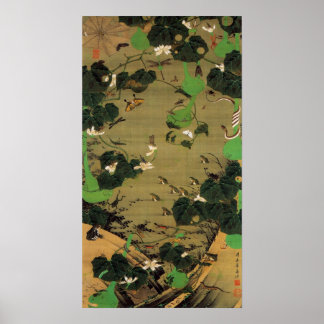 動植綵絵(23)池辺群虫図, 伊藤若冲 POSTER