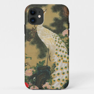 動植綵絵(9)老松孔雀図, 伊藤若冲 iPhone 11 CASE
