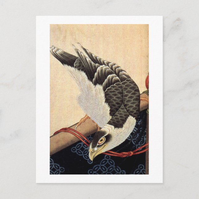 北斎の鷹, 北斎 Hokusai Hawk, Hokusai Postcard (Front)