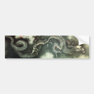 北斎の龍, 北斎 Hokusai Dragon, Hokusai, Art Bumper Sticker