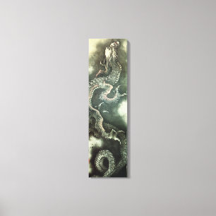 北斎の龍, 北斎 Hokusai Dragon, Hokusai, Art Canvas Print