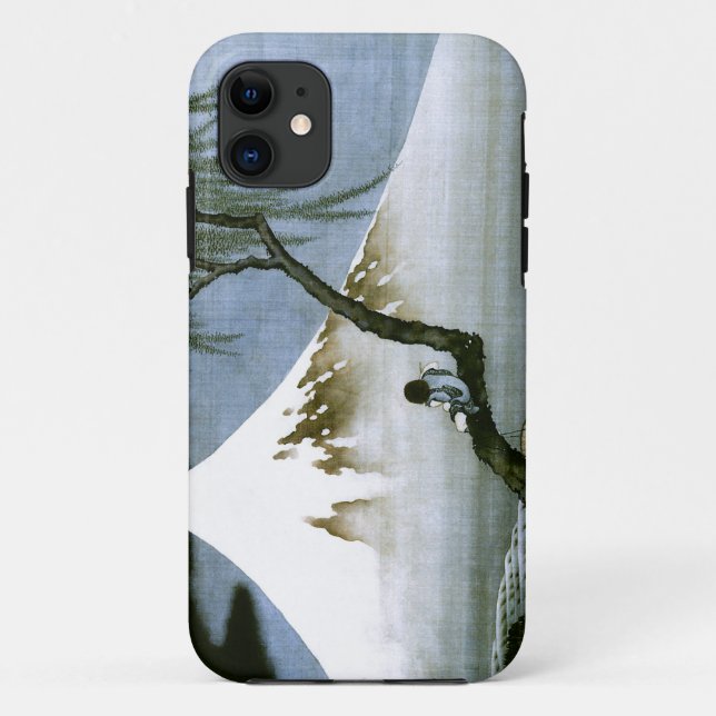 北斎 Boy & Mt Fuji Fine Art Case-Mate iPhone Case (Back)
