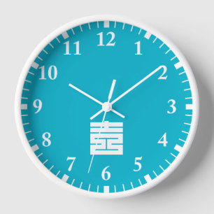 吉(よし)の角字 WALL CLOCK