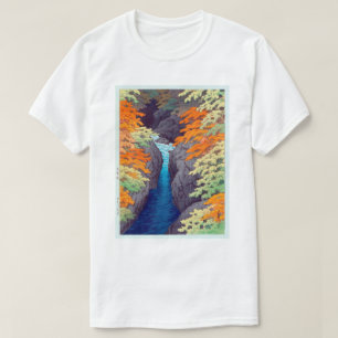 吾妻峡, Azuma Gorge, Hasui Kawase, Woodcut T-Shirt