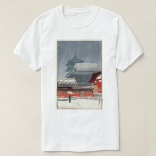 四天王寺, Shitennō-ji in Osaka, Hasui Kawase, Woodcut T-Shirt
