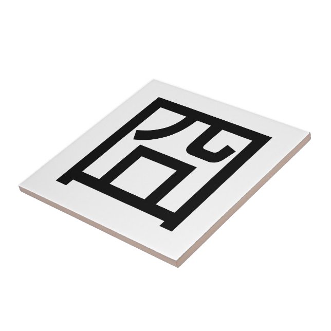 囧 Jiong Chinese Orz Asian Meme Hanzi Emoticon Tile (Side)