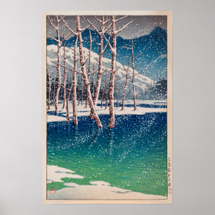 大正池, Taishô Pond at Kamikôchi , Hasui Kawase Poster