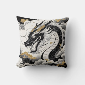 天龍昇騰　Tenryu Shoten Throw Pillow