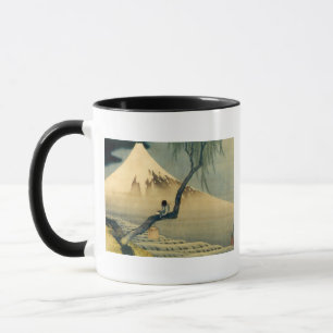 富士と少年, 北斎 Mount Fuji and Boy, Hokusai, Ukiyo-e Mug