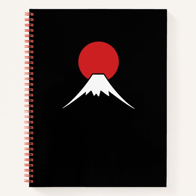 富士山 Fuji – Zen Minimalist Notebook (Front)