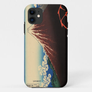 山下白雨, 北斎 Thunder and Mount Fuji, Hokusai, Ukiyo-e iPhone 11 Case