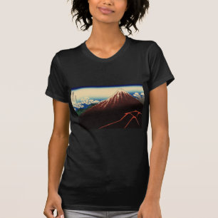 山下白雨, 北斎 Thunder and Mount Fuji, Hokusai, Ukiyo-e T-Shirt