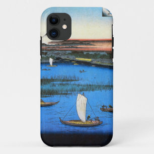 帆掛け舟と富士, 広重 Sailing Ship & Mt. Fuji, Hiroshige iPhone 11 Case