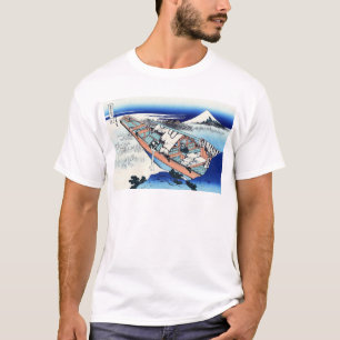 常州牛掘, 北斎 View Mt.Fuji from Ushibori, Hokusai T-Shirt