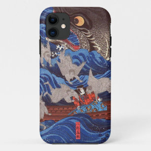 怪物鮫,国芳 Monster Shark, Kuniyoshi, Ukiyo-e iPhone 11 Case