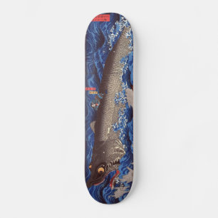 怪物鮫,国芳 Monster Shark, Kuniyoshi, Ukiyo-e Skateboard