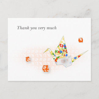 折り鶴のポストカード POSTCARD