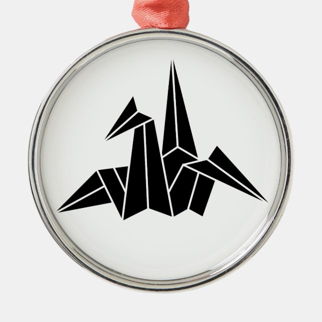 折り鶴 METAL ORNAMENT (Front)