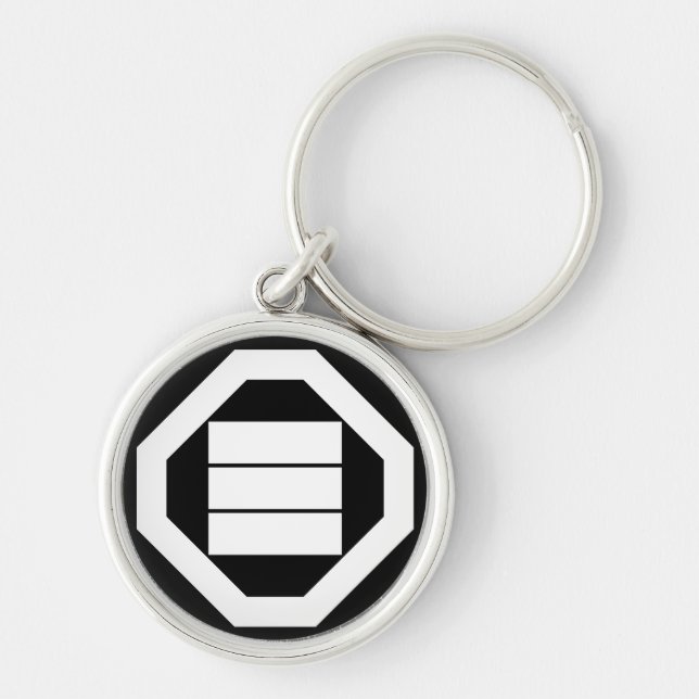 折敷に三角字 KEYCHAIN (Front)
