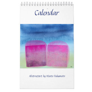抽象絵画によるカレンダー カレンダー CALENDAR
