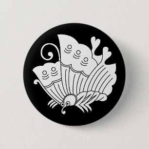揚羽蝶 2 INCH ROUND BUTTON
