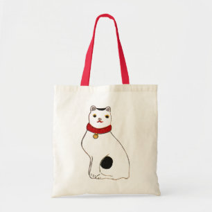 日本の猫の人形, Doll of The Japanese Cat Tote Bag