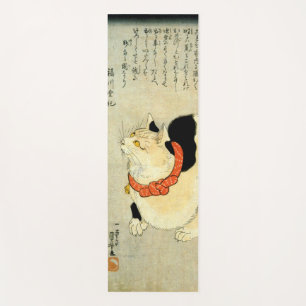 日本猫, 国芳 Japanese Cat, Kuniyoshi, Ukiyo-e Yoga Mat